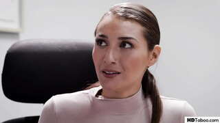 Big ass asistentas, turintys lytinių santykių su ja vedęs bosas